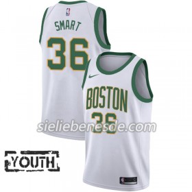 Kinder NBA Boston Celtics Trikot Marcus Smart 36 2018-19 Nike City Edition Weiß Swingman